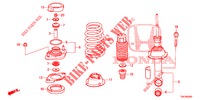 ASSORBITORE SCOSSE POST.  per Honda CR-V DIESEL 1.6 EXECUTIVE NAVI 5 Porte 6 velocità manuale 2014