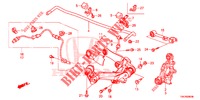 BRACCIO INFERIORE POST./ASTA RAGGIO  per Honda CR-V DIESEL 1.6 EXECUTIVE NAVI 5 Porte 6 velocità manuale 2014