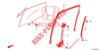 FINESTRE PORTIERE POST./REGOLATORE  per Honda CR-V DIESEL 1.6 EXECUTIVE NAVI 5 Porte 6 velocità manuale 2014