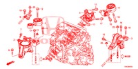 MONTATORI MOTORE (DIESEL) (1.6L) per Honda CR-V DIESEL 1.6 EXECUTIVE NAVI 5 Porte 6 velocità manuale 2014