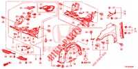 PARAFANGHI ANTERIORI  per Honda CR-V DIESEL 1.6 EXECUTIVE NAVI 5 Porte 6 velocità manuale 2014