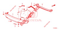 PARAURTI POSTERIORE  per Honda CR-V DIESEL 1.6 EXECUTIVE NAVI 5 Porte 6 velocità manuale 2014