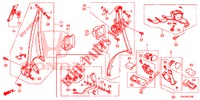 SEDILE ANTERIORE/CINTURE DI SICUREZZA  per Honda CR-V DIESEL 1.6 EXECUTIVE NAVI 5 Porte 6 velocità manuale 2014