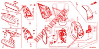 SPECCHIETTO/VISORE DA SOLE (3) per Honda CR-V DIESEL 1.6 EXECUTIVE NAVI 5 Porte 6 velocità manuale 2014