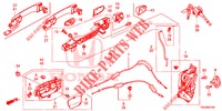 SERRATURE PORTIERE ANT./MANIGLIA ESTERNA  per Honda CR-V DIESEL 2.2 COMFORT 5 Porte 6 velocità manuale 2014
