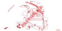 FODERA PORTELLONE/ FODERAMENTO PANNELLO(2D)  per Honda CR-V DIESEL 2.2 COMFORT 5 Porte 5 velocità automatico 2014