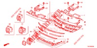 GRIGLIA ANTERIORE/MODANATURA  per Honda CR-V DIESEL 2.2 COMFORT 5 Porte 5 velocità automatico 2014