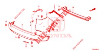 PARAURTI POSTERIORE  per Honda CR-V DIESEL 2.2 COMFORT 5 Porte 5 velocità automatico 2014