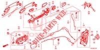 SERRATURE PORTIERE ANT./MANIGLIA ESTERNA  per Honda CR-V DIESEL 2.2 COMFORT 5 Porte 5 velocità automatico 2014