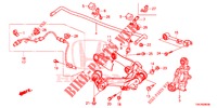 BRACCIO INFERIORE POST./ASTA RAGGIO  per Honda CR-V DIESEL 2.2 ELEGANCE 5 Porte 5 velocità automatico 2014