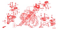 MONTATORI MOTORE (DIESEL) (2.2L) (AT) per Honda CR-V DIESEL 2.2 ELEGANCE 5 Porte 5 velocità automatico 2014