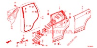 PANNELLI PORTIERE POST.(4D)  per Honda CR-V DIESEL 2.2 ELEGANCE 5 Porte 5 velocità automatico 2014