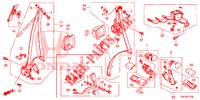 SEDILE ANTERIORE/CINTURE DI SICUREZZA  per Honda CR-V DIESEL 2.2 ELEGANCE 5 Porte 5 velocità automatico 2014
