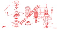 ASSORBITORE SCOSSE POST.  per Honda CR-V DIESEL 2.2 ELEGANCE L 5 Porte 6 velocità manuale 2014