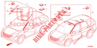 BARDATURA FILO (LH) (4) per Honda CR-V DIESEL 2.2 ELEGANCE L 5 Porte 6 velocità manuale 2014