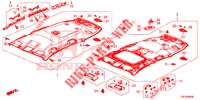 FODERA TETTO (1) per Honda CR-V DIESEL 2.2 ELEGANCE L 5 Porte 6 velocità manuale 2014