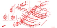 GRIGLIA ANTERIORE/MODANATURA  per Honda CR-V DIESEL 2.2 ELEGANCE L 5 Porte 6 velocità manuale 2014