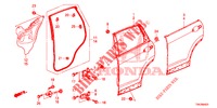 PANNELLI PORTIERE POST.(4D)  per Honda CR-V DIESEL 2.2 ELEGANCE L 5 Porte 6 velocità manuale 2014
