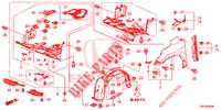 PARAFANGHI ANTERIORI  per Honda CR-V DIESEL 2.2 ELEGANCE L 5 Porte 6 velocità manuale 2014