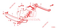 PARAURTI POSTERIORE  per Honda CR-V DIESEL 2.2 ELEGANCE L 5 Porte 6 velocità manuale 2014