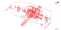 RADIO AUTOMATICA  per Honda CR-V DIESEL 2.2 ELEGANCE L 5 Porte 6 velocità manuale 2014