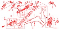 SERRATURE PORTIERE ANT./MANIGLIA ESTERNA  per Honda CR-V DIESEL 2.2 ELEGANCE L 5 Porte 6 velocità manuale 2014