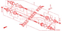 ALBERO AVVIAMENTO POST. (3) per Honda CR-V DIESEL 2.2 EXCLUSIVE NAVI 5 Porte 5 velocità automatico 2014