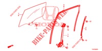 FINESTRE PORTIERE POST./REGOLATORE  per Honda CR-V DIESEL 2.2 EXCLUSIVE NAVI 5 Porte 5 velocità automatico 2014