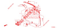 FODERA PORTELLONE/ FODERAMENTO PANNELLO(2D)  per Honda CR-V DIESEL 2.2 EXCLUSIVE NAVI 5 Porte 5 velocità automatico 2014