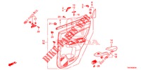 FODERAMENTO PORTIERA(4D)  per Honda CR-V DIESEL 2.2 EXCLUSIVE NAVI 5 Porte 5 velocità automatico 2014