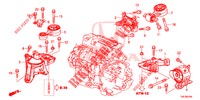 MONTATORI MOTORE (DIESEL) (2.2L) (AT) per Honda CR-V DIESEL 2.2 EXCLUSIVE NAVI 5 Porte 5 velocità automatico 2014