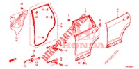 PANNELLI PORTIERE POST.(4D)  per Honda CR-V DIESEL 2.2 EXCLUSIVE NAVI 5 Porte 5 velocità automatico 2014