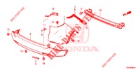 PARAURTI POSTERIORE  per Honda CR-V DIESEL 2.2 EXCLUSIVE NAVI 5 Porte 5 velocità automatico 2014