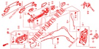 SERRATURE PORTIERE ANT./MANIGLIA ESTERNA  per Honda CR-V DIESEL 2.2 EXCLUSIVE NAVI 5 Porte 5 velocità automatico 2014
