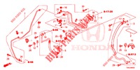 ARIA CONDIZIONATA (FLEXIBLES/TUYAUX) (LH) (3) per Honda CR-V DIESEL 1.6 INNOVA 5 Porte 9 velocità automatico 2015
