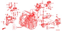 MONTATORI MOTORE (DIESEL) (2) (AT) per Honda CR-V DIESEL 1.6 INNOVA 5 Porte 9 velocità automatico 2015