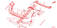 PARAURTI POSTERIORE (2) per Honda CR-V DIESEL 1.6 INNOVA 5 Porte 9 velocità automatico 2015