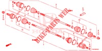 ALBERO AVVIAMENTO POST. (3) per Honda CR-V DIESEL 2.2 ELEGANCE 5 Porte 6 velocità manuale 2014