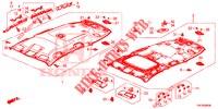 FODERA TETTO (1) per Honda CR-V DIESEL 2.2 ELEGANCE 5 Porte 6 velocità manuale 2014