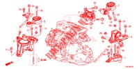 MONTATORI MOTORE (DIESEL) (2.2L) (MT) per Honda CR-V DIESEL 2.2 ELEGANCE 5 Porte 6 velocità manuale 2014