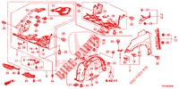 PARAFANGHI ANTERIORI  per Honda CR-V DIESEL 2.2 ELEGANCE 5 Porte 6 velocità manuale 2014