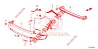 PARAURTI POSTERIORE  per Honda CR-V DIESEL 2.2 ELEGANCE 5 Porte 6 velocità manuale 2014