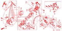 SEDILE ANTERIORE/CINTURE DI SICUREZZA  per Honda CR-V DIESEL 2.2 ELEGANCE 5 Porte 6 velocità manuale 2014