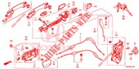 SERRATURE PORTIERE ANT./MANIGLIA ESTERNA  per Honda CR-V DIESEL 2.2 ELEGANCE 5 Porte 6 velocità manuale 2014