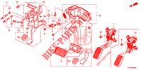 PEDALE (LH) per Honda CR-V DIESEL 1.6 EXECUTIVE NAVI PLUS 5 Porte 9 velocità automatico 2018