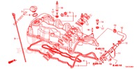 COPERTURA TESTA CILINDRO (DIESEL) (2.2L) per Honda CR-V DIESEL 2.2 EXCLUSIVE 5 Porte 6 velocità manuale 2013