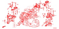 MONTATORI MOTORE (DIESEL) (2.2L) (MT) per Honda CR-V DIESEL 2.2 EXCLUSIVE 5 Porte 6 velocità manuale 2013