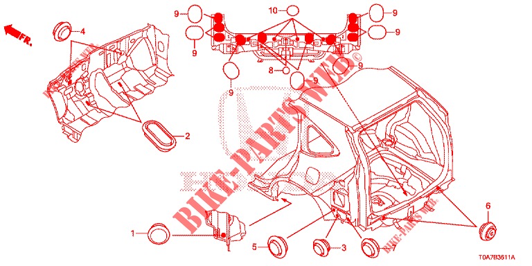 ANELLO DI TENUTA (ARRIERE) per Honda CR-V DIESEL 2.2 EXCLUSIVE 5 Porte 6 velocità manuale 2013
