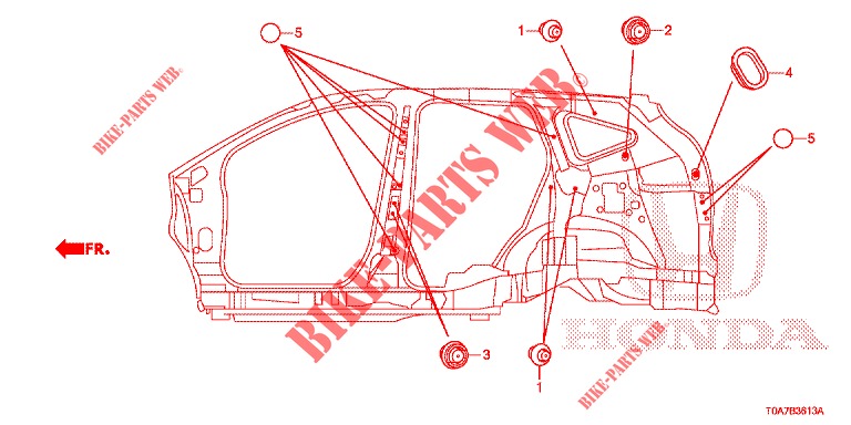 ANELLO DI TENUTA (LATERAL) per Honda CR-V DIESEL 2.2 EXCLUSIVE 5 Porte 6 velocità manuale 2013