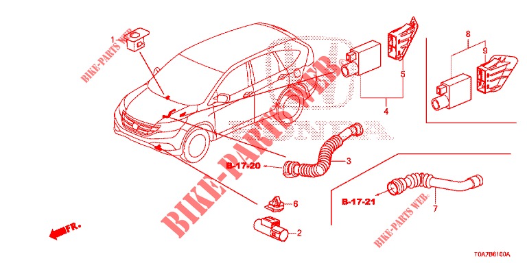 ARIA CONDIZIONATA (SENSEUR/CLIMATISEUR D'AIR AUTOMATIQUE) per Honda CR-V DIESEL 2.2 EXCLUSIVE 5 Porte 6 velocità manuale 2013